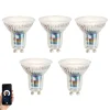 5er-Set Smart GU10 50mm Dimmbare LED-Lampen 4,7W 345 lm 2700-6500K