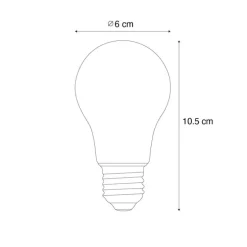 5er-Set smarte E27 dimmbare Kelvin LED-Glühbirnen A60 klar 7W 806 lm 1800-3000K