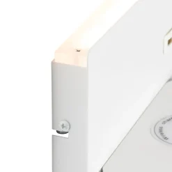 2er-Set Wandleuchten weiß inkl. LED mit USB und Induktionsladegerät - Riza