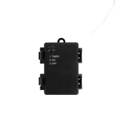 5er-Set Weihnachtsstecker rot mit weißen Zuckerstangen inkl. LED mit Timer IP44 - Melchior