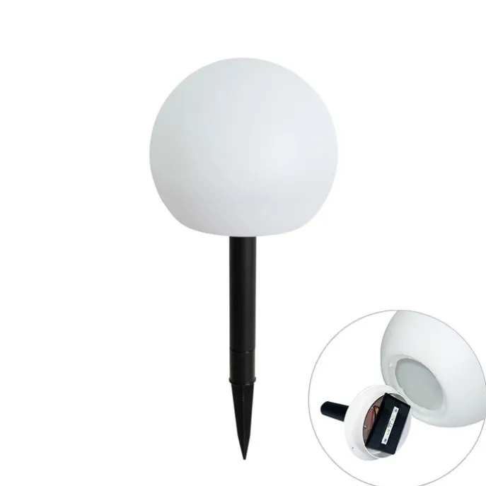 Gartenleuchte weiß 20 cm inkl. LED IP44 Solar RGBW - Ludger