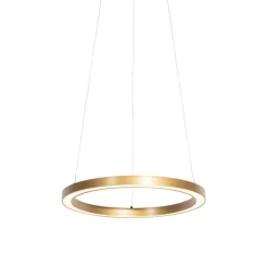 Goldene Pendelleuchte 40 cm inkl. LED 3-stufig dimmbar - Girello