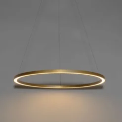 Goldene Pendelleuchte 80cm inkl. LED 3-stufig dimmbar - Girello