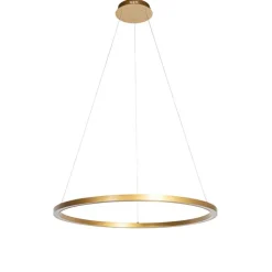 Goldene Pendelleuchte 80cm inkl. LED 3-stufig dimmbar - Girello
