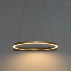Goldene Pendelleuchte 60cm inkl. LED 3-stufig dimmbar - Girello