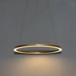 Goldene Pendelleuchte 60cm inkl. LED 3-stufig dimmbar - Girello