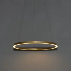 Goldene Pendelleuchte 60cm inkl. LED 3-stufig dimmbar - Girello