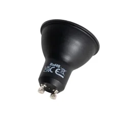GU10 LED-Glühbirne 50mm Schwarz 7W 610 lm 3000K