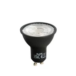 GU10 LED-Glühbirne 50mm Schwarz 7W 610 lm 3000K