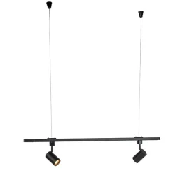 Hängebeschlag für 1-Phasenschiene schwarz - Iconic