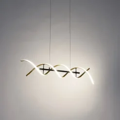 Hängelampe Gold inkl. LED 3-stufig dimmbar in Kelvin - Henk