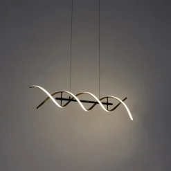 Hängelampe Gold inkl. LED 3-stufig dimmbar in Kelvin - Henk