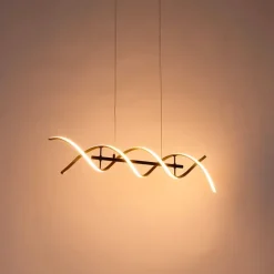 Hängelampe Gold inkl. LED 3-stufig dimmbar in Kelvin - Henk