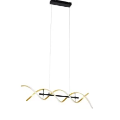 Hängelampe Gold inkl. LED 3-stufig dimmbar in Kelvin - Henk