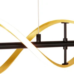 Hängelampe Gold inkl. LED 3-stufig dimmbar in Kelvin - Henk