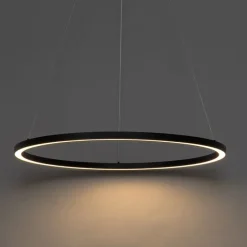 Hängelampe schwarz 80 cm inkl. LED 3-stufig dimmbar - Girello