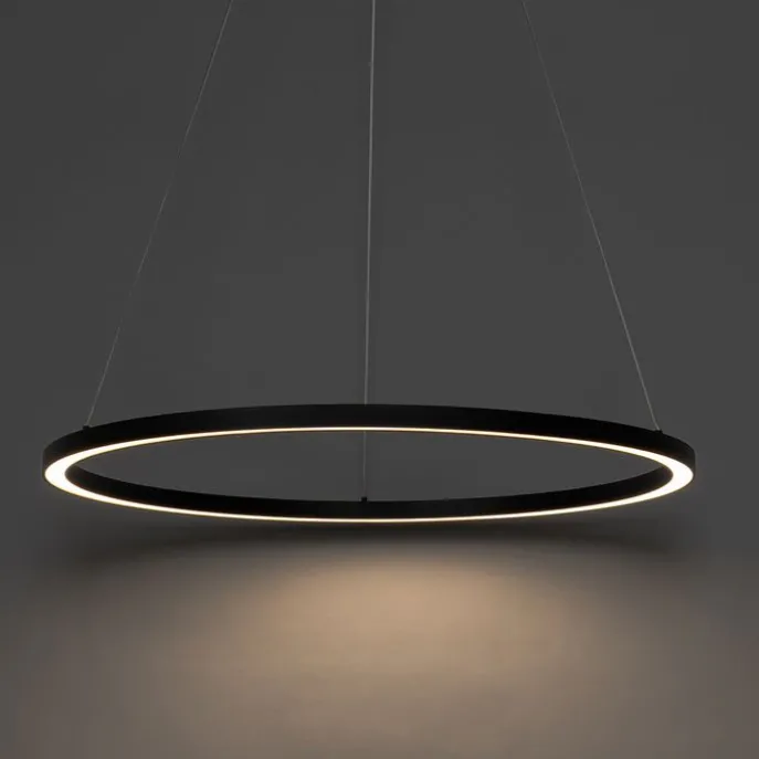 Hängelampe schwarz 80 cm inkl. LED 3-stufig dimmbar - Girello