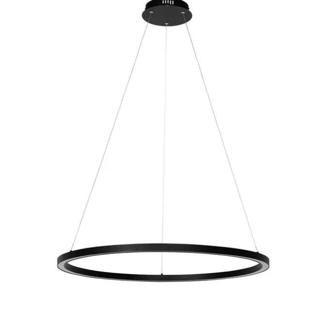 Hängelampe schwarz 80 cm inkl. LED 3-stufig dimmbar - Girello