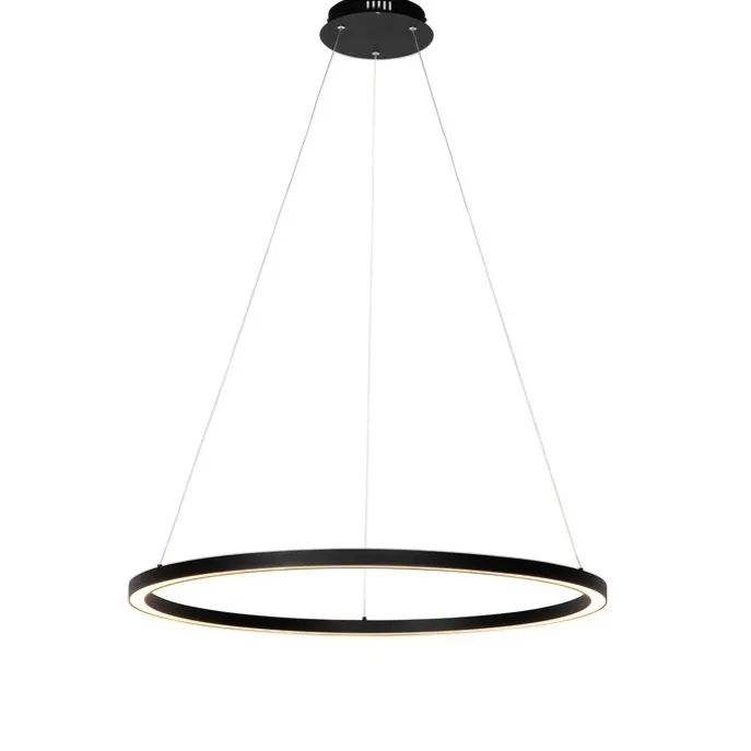 Hängelampe schwarz 80 cm inkl. LED 3-stufig dimmbar - Girello