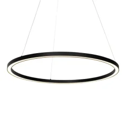 Hängelampe schwarz 80 cm inkl. LED 3-stufig dimmbar - Girello
