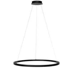 Hängelampe schwarz 80 cm inkl. LED 3-stufig dimmbar - Girello