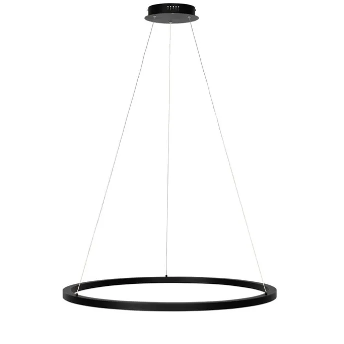 Hängelampe schwarz 80 cm inkl. LED 3-stufig dimmbar - Girello