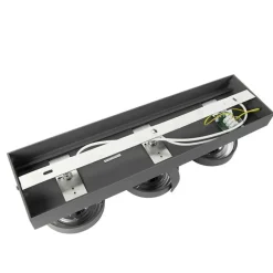 Industrial spot grau verstellbar 3-flammig - Go