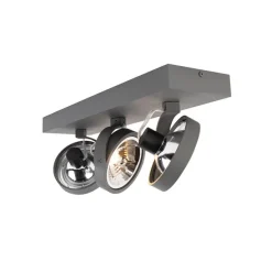 Industrial spot grau verstellbar 3-flammig - Go