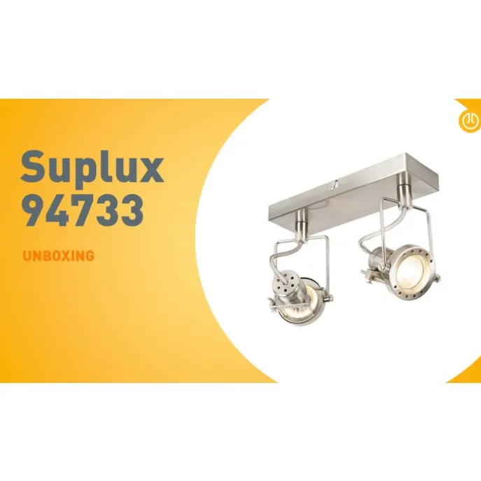 Industrie Spot Stahl 2-flammig schwenkbar - Suplux