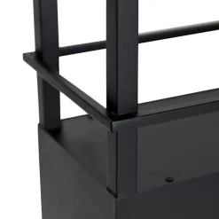 Industrielle Hängelampe schwarz mit Gestell 4-flammig GU10 - Cage Rack