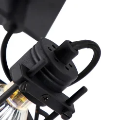 Industrieller Deckenspot schwarz verstellbar GU10 50mm - Suplux