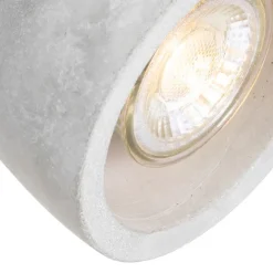 Industrieller Deckenstrahler Holz mit Beton - Creto