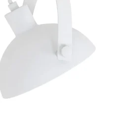 Industrieller Schienenstrahler weiß mit silbernem Innenleben - Iconic Magnax