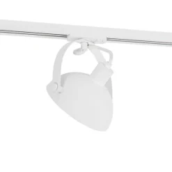 Industrieller Schienenstrahler weiß mit silbernem Innenleben - Iconic Magnax