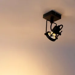 Industrieller Smart Spot schwarz inkl. WiFi GU10 - Suplux