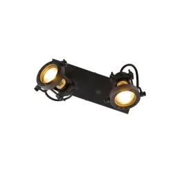 Industrieller Smart Spot schwarz inkl. 2 WiFi GU10 - Suplux