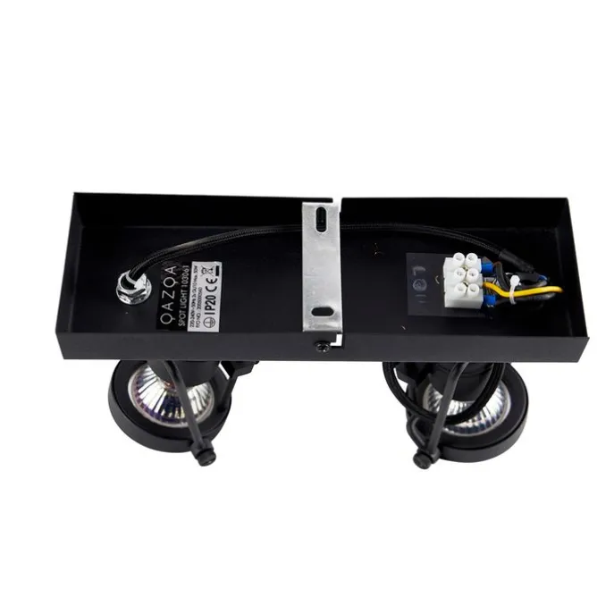 Industrieller Smart Spot schwarz inkl. 2 WiFi GU10 - Suplux