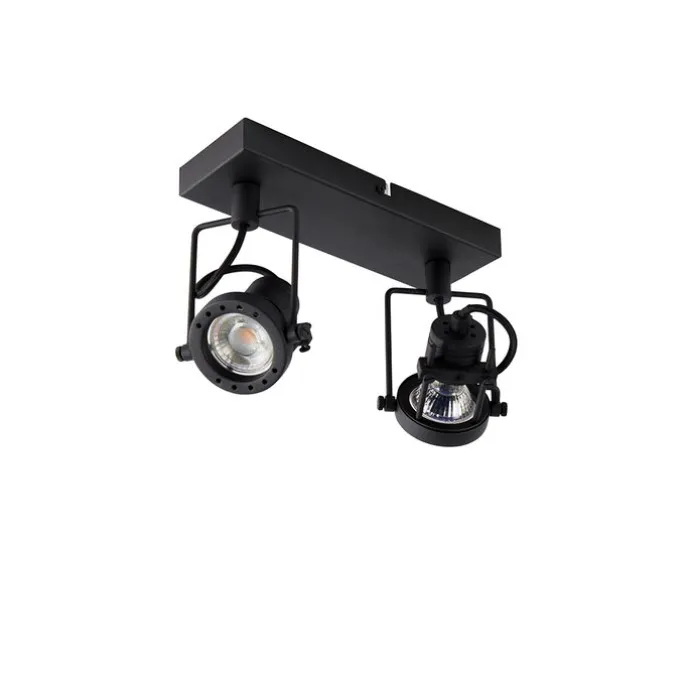 Industrieller Smart Spot schwarz inkl. 2 WiFi GU10 - Suplux