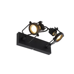 Industrieller Smart Spot schwarz inkl. 2 WiFi GU10 - Suplux