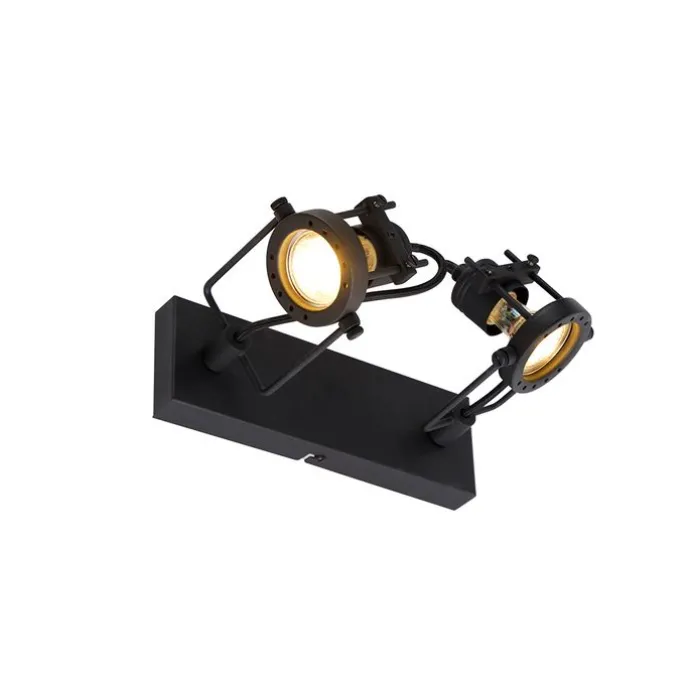 Industrieller Smart Spot schwarz inkl. 2 WiFi GU10 - Suplux