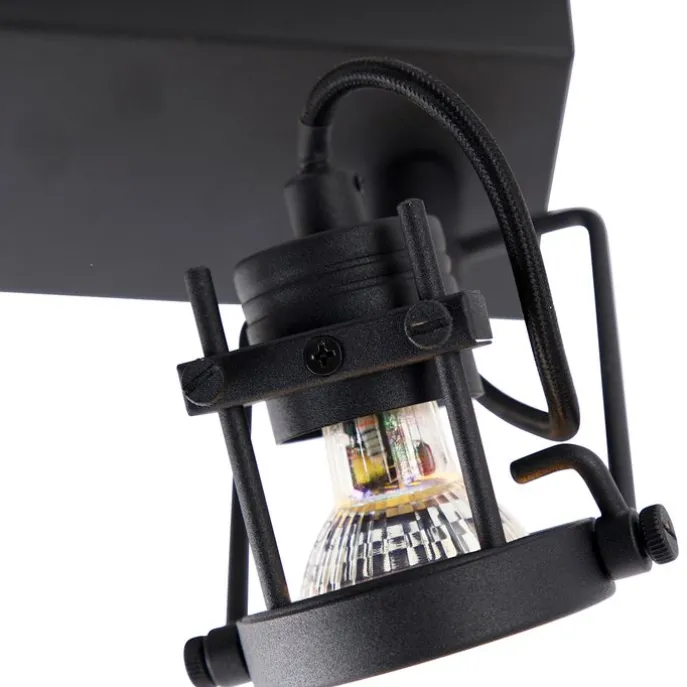 Industrieller Smart Spot schwarz inkl. 2 WiFi GU10 - Suplux