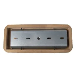 Industrieller Smart Spot grau mit Holz inkl. 2 WiFi GU10 - Emado