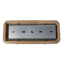 Industriespot Stahl mit Holz kippbar 2-Licht - Emado