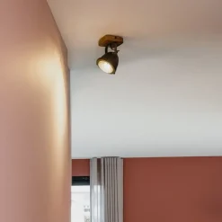 Industriespot Stahl mit Holz kippbar - Emado