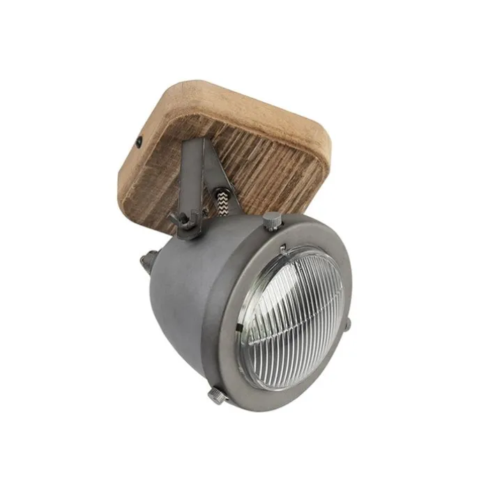 Industriespot Stahl mit Holz kippbar - Emado