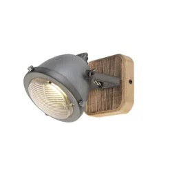 Industriespot Stahl mit Holz kippbar - Emado