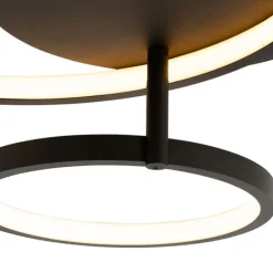 Intelligente Deckenleuchte schwarz 3-flammig mit Fernbedienung - Rondas