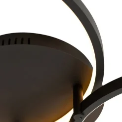 Intelligente Deckenleuchte schwarz 3-flammig mit Fernbedienung - Rondas