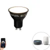 Intelligente dimmbare GU10-LED-Lampe schwarz 7W 600 lm 3000K