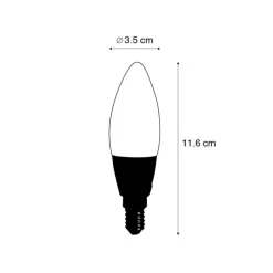Intelligente E14 LED-Lampe B35 4,9W 470lm 2200-4000K